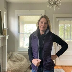 Columbia purple puffy vest